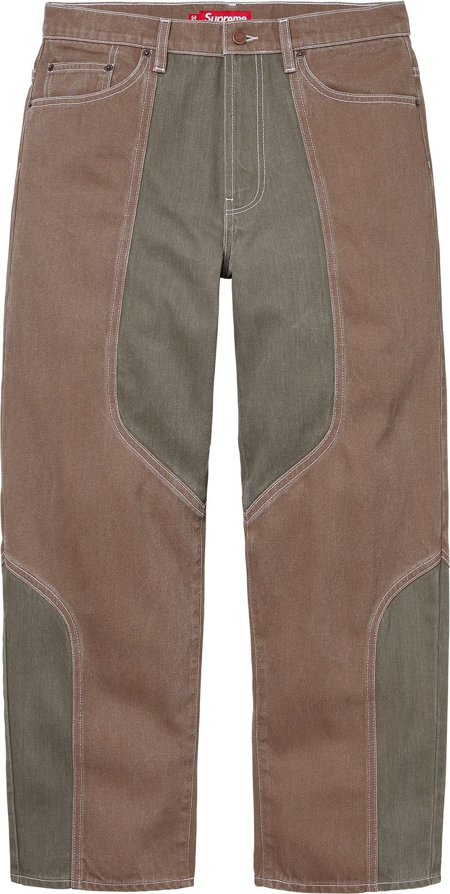 2-Tone Paneled Baggy Jean view 10